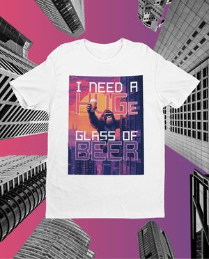 HUGE GLASS OF BEER - Premium T-Shirt - Biermode | Mode für den Bierliebhaber