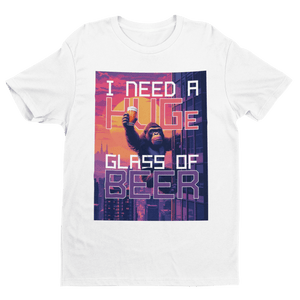 HUGE GLASS OF BEER - Premium T-Shirt - Biermode | Mode für den Bierliebhaber