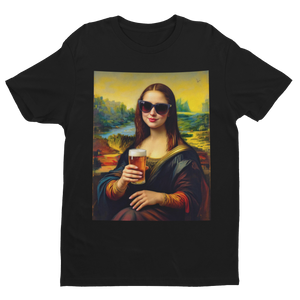Mona Lisa (Bier Edition) - Premium T-Shirt