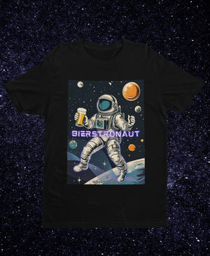 Bierstronaut - Premium T-Shirt - Biermode | Mode für den Bierliebhaber