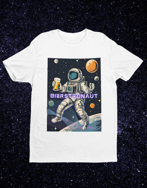 Bierstronaut - Premium T-Shirt - Biermode | Mode für den Bierliebhaber