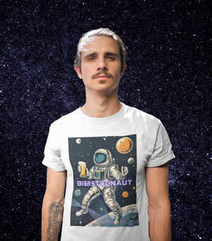 Bierstronaut - Premium T-Shirt - Biermode | Mode für den Bierliebhaber