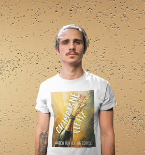 Champagner - Premium T-Shirt - Biermode | Mode für den Bierliebhaber