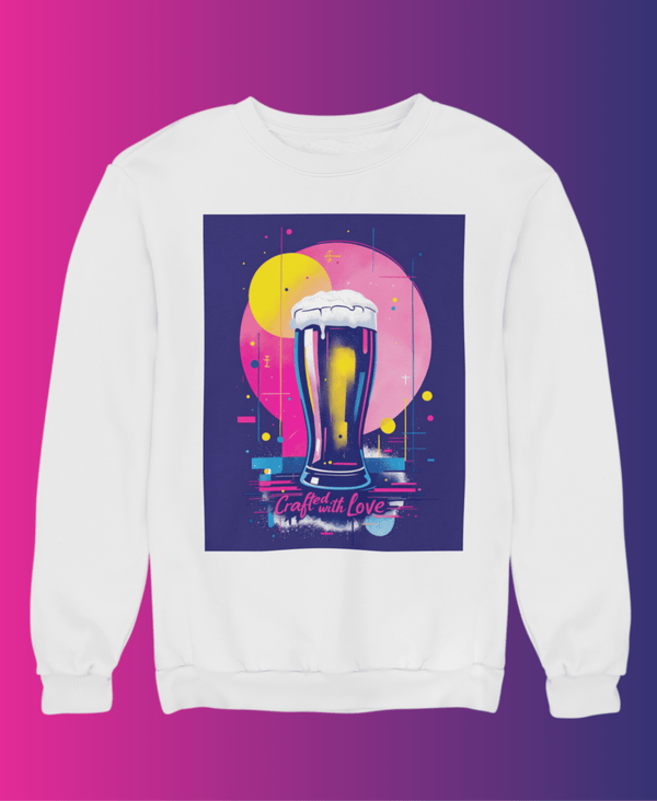 Crafted with Love - Unisex Pullover - Biermode | Mode für den Bierliebhaber
