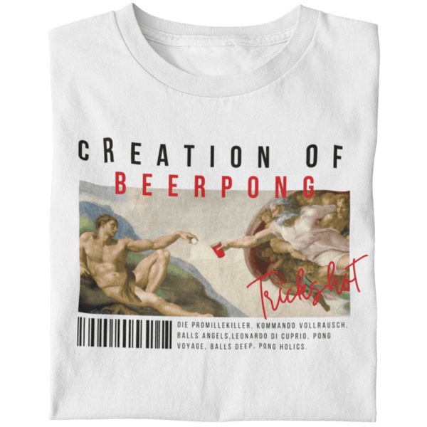 Creation of Beer Pong - Premium T-Shirt - Biermode | Mode für den Bierliebhaber