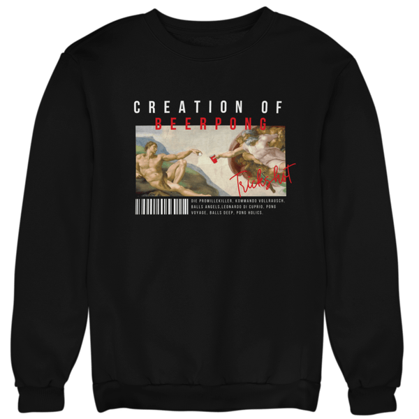 Creation of Beer Pong - Unisex Pullover - Biermode | Mode für den Bierliebhaber