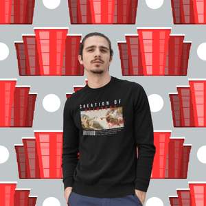 Creation of Beer Pong - Unisex Pullover - Biermode | Mode für den Bierliebhaber