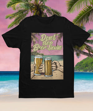 Don't stop Beer-lievin'- Premium T-Shirt - Biermode | Mode für den Bierliebhaber