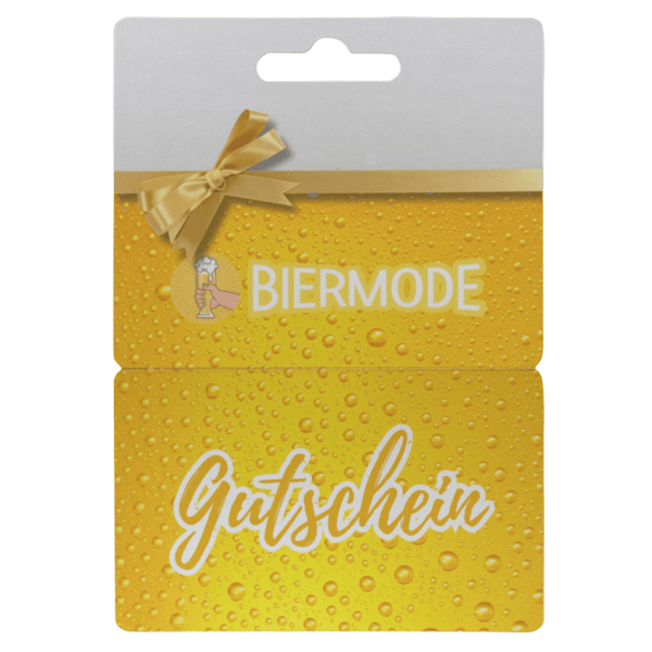 Geschenkgutschein 🎁 (XXX€) - Biermode | Mode für den Bierliebhaber