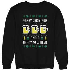 Happy New Beer - Unisex Pullover - Biermode | Mode für den Bierliebhaber
