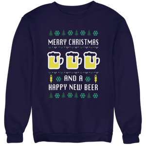 Happy New Beer - Unisex Pullover - Biermode | Mode für den Bierliebhaber