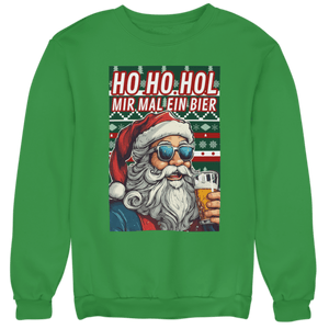 Ho Ho Hol mir mal ein Bier - Unisex Pullover - Biermode | Mode für den Bierliebhaber