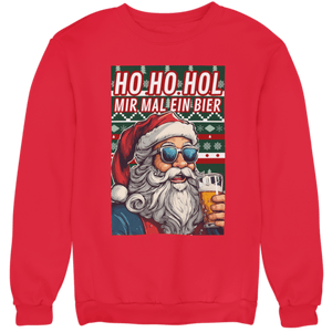 Ho Ho Hol mir mal ein Bier - Unisex Pullover - Biermode | Mode für den Bierliebhaber
