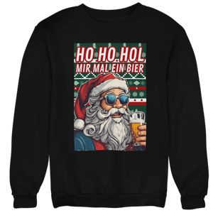 Ho Ho Hol mir mal ein Bier - Unisex Pullover - Biermode | Mode für den Bierliebhaber