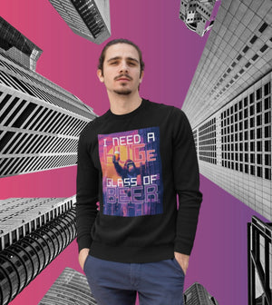 HUGE GLASS OF BEER - Unisex Pullover - Biermode | Mode für den Bierliebhaber