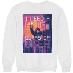 HUGE GLASS OF BEER - Unisex Pullover - Biermode | Mode für den Bierliebhaber