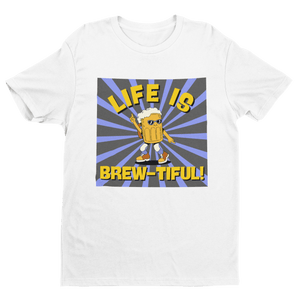 LIFE IS BREW - TIFUL - Premium T-Shirt - Biermode | Mode für den Bierliebhaber