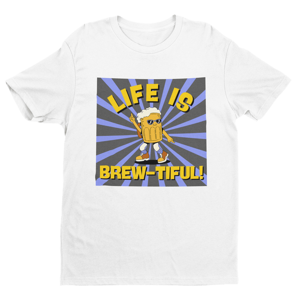 LIFE IS BREW - TIFUL - Premium T-Shirt - Biermode | Mode für den Bierliebhaber