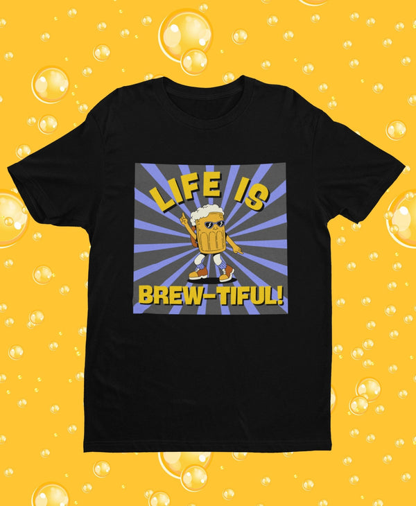LIFE IS BREW - TIFUL - Premium T-Shirt - Biermode | Mode für den Bierliebhaber
