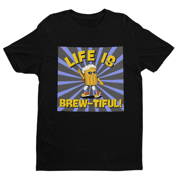 LIFE IS BREW - TIFUL - Premium T-Shirt - Biermode | Mode für den Bierliebhaber