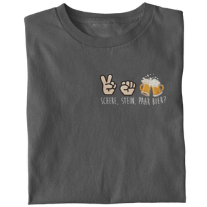 Schere, Stein, paar Bier? - Premium T-Shirt - Biermode | Mode für den Bierliebhaber
