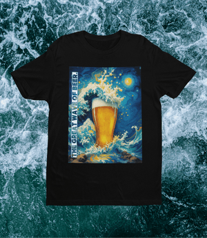 The great Wave of Beer - Premium T-Shirt - Biermode | Mode für den Bierliebhaber
