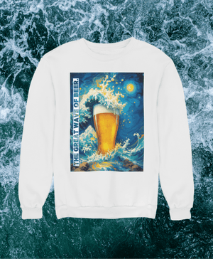 The great Wave of Beer - Unisex Pullover - Biermode | Mode für den Bierliebhaber