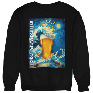 The great Wave of Beer - Unisex Pullover - Biermode | Mode für den Bierliebhaber
