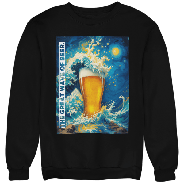 The great Wave of Beer - Unisex Pullover - Biermode | Mode für den Bierliebhaber