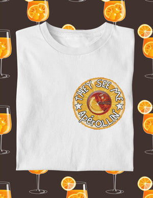 They see me Apérollin' - Premium T-Shirt - Biermode | Mode für den Bierliebhaber