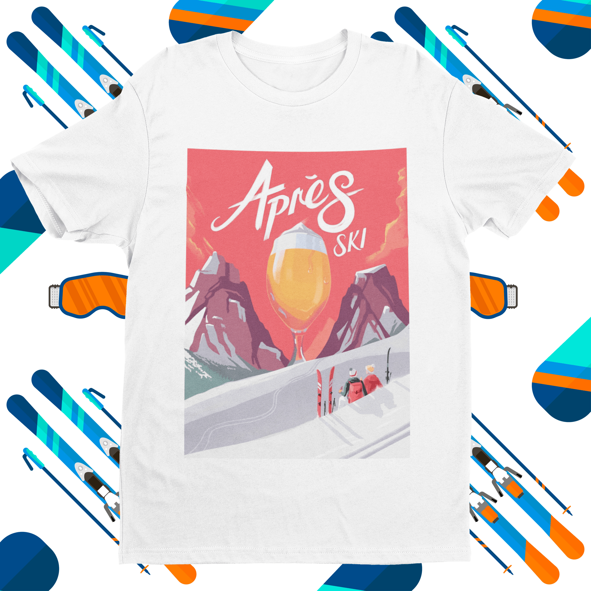 Apres Ski Premium T Shirt Biermode Mode fur den Bierliebhaber