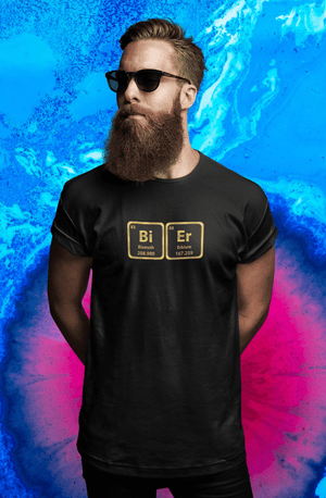 Bi Er - Männer Premium T-Shirt - Biermode | Mode für den Bierliebhaber