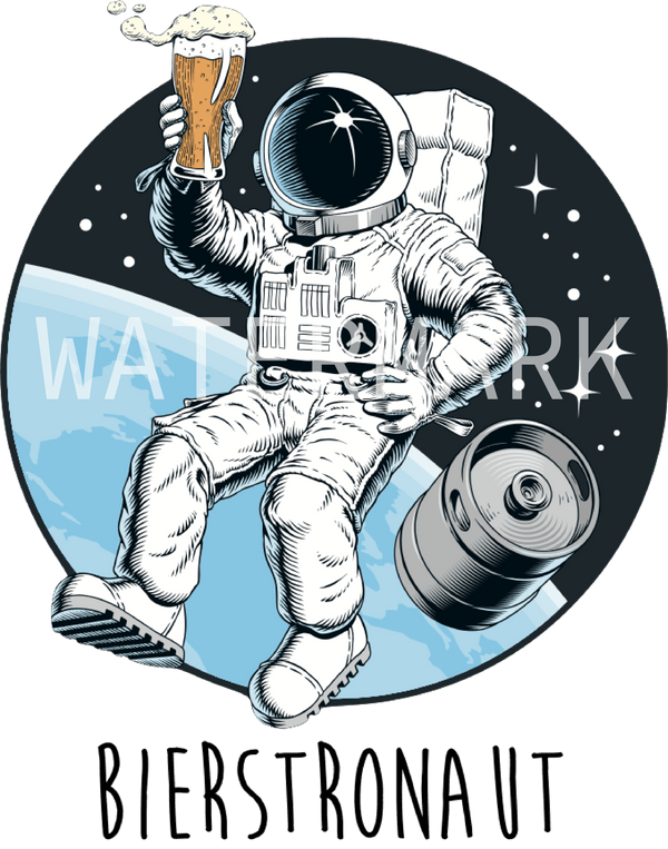Bierstronaut - Männer Premium T-Shirt - Biermode | Mode für den Bierliebhaber