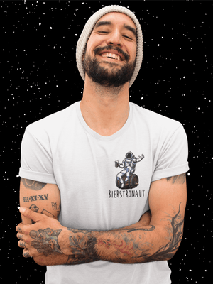 Bierstronaut - Premium T-Shirt - Biermode | Mode für den Bierliebhaber