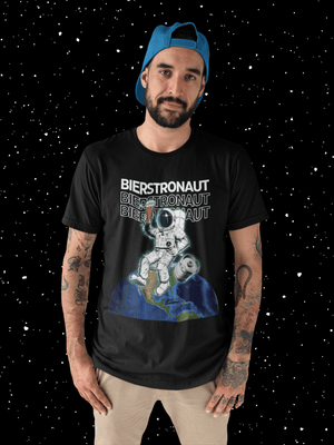 Bierstronaut - Premium T-Shirt - Biermode | Mode für den Bierliebhaber