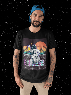 Bierstronaut - Premium T-Shirt - Biermode | Mode für den Bierliebhaber