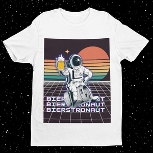 Bierstronaut - Premium T-Shirt - Biermode | Mode für den Bierliebhaber