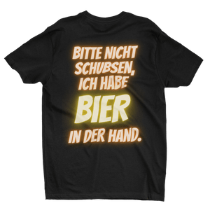 Bitte nicht schubsen - Premium T-Shirt - Biermode | Mode für den Bierliebhaber