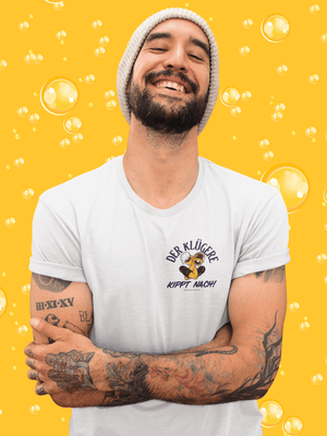 Der klügere kippt nach - Premium T-Shirt - Biermode | Mode für den Bierliebhaber