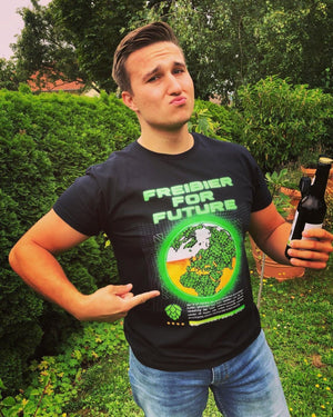 Freibier for Future - Premium T-Shirt - Biermode | Mode für den Bierliebhaber