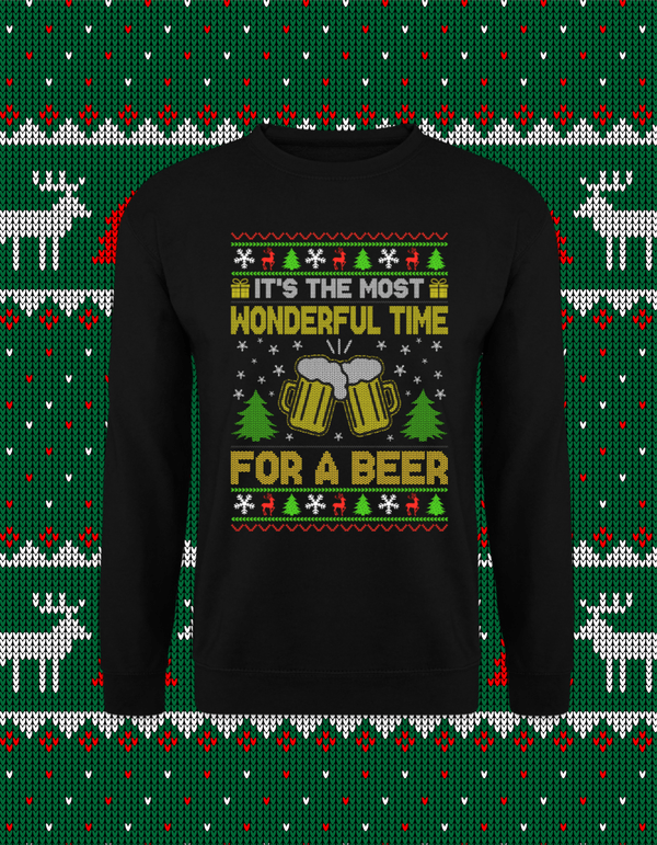 It's the most wonderful Time for a Beer - Unisex Pullover - Biermode | Mode für den Bierliebhaber