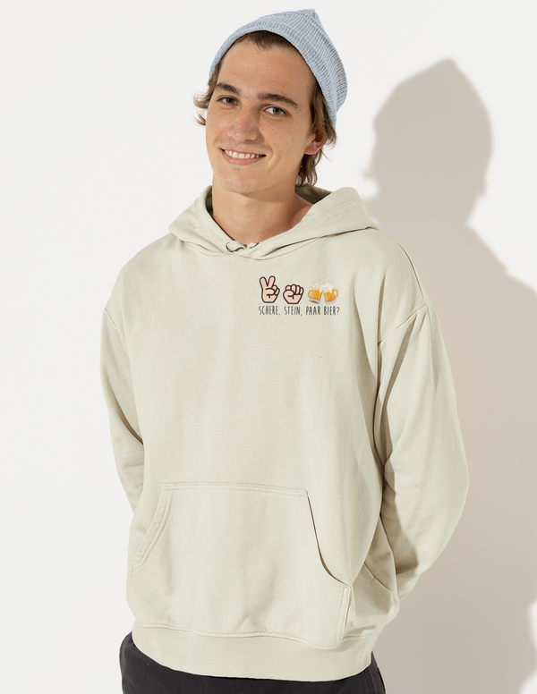 Schere, Stein, paar Bier? - Unisex Hoodie