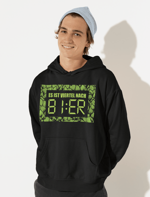 VIERTEL NACH BIER - Unisex Hoodie - Biermode | Mode für den Bierliebhaber